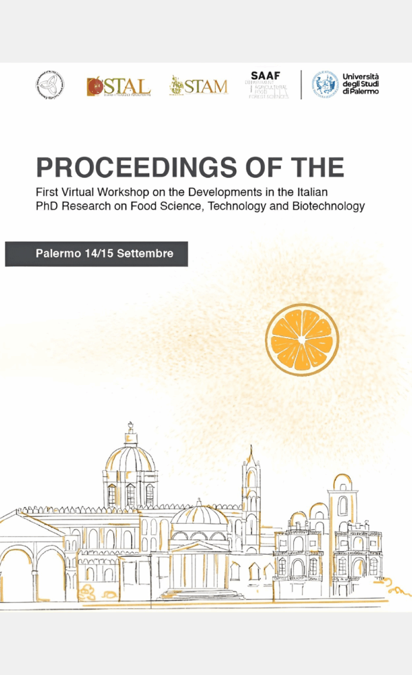 Senza titolo-12 Proceedings of the First Virtual Workshop on the Developments in the Italian PhD Research on Food Science, Technology and Biotechnology