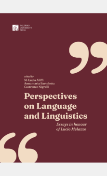 Senza titolo-1 Perspectives on language and linguistics . Essays in honour of Lucio Melazzo