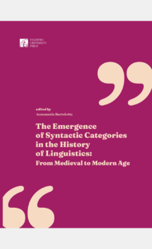The Emergence of Syntactic Categories in the History of Linguistics: From Medieval to Modern Age